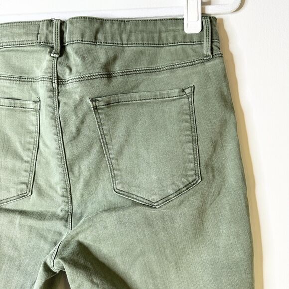 PISTOLA Pants Women 32 Army Green Khaki Hunter Cargo Zippers Pockets Skinny - Picture 4 of 10